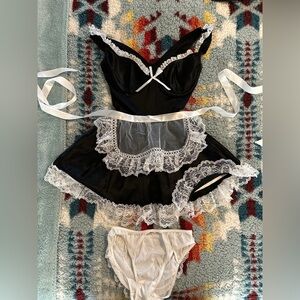 Frederick’s of Hollywood Sexy French Maid Halloween Costume Size XS